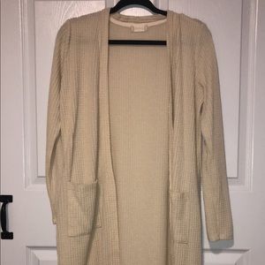 White/cream long sleeve cardigan